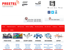 Tablet Screenshot of preetel.ca